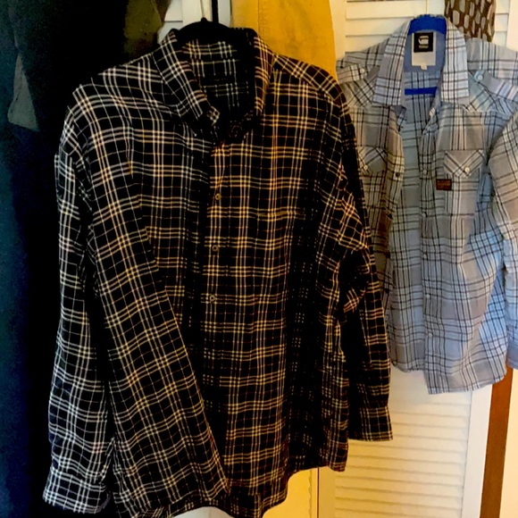 BURBERRY London Black & White NOVA Plaid Shirt XL - Picture 4 of 5